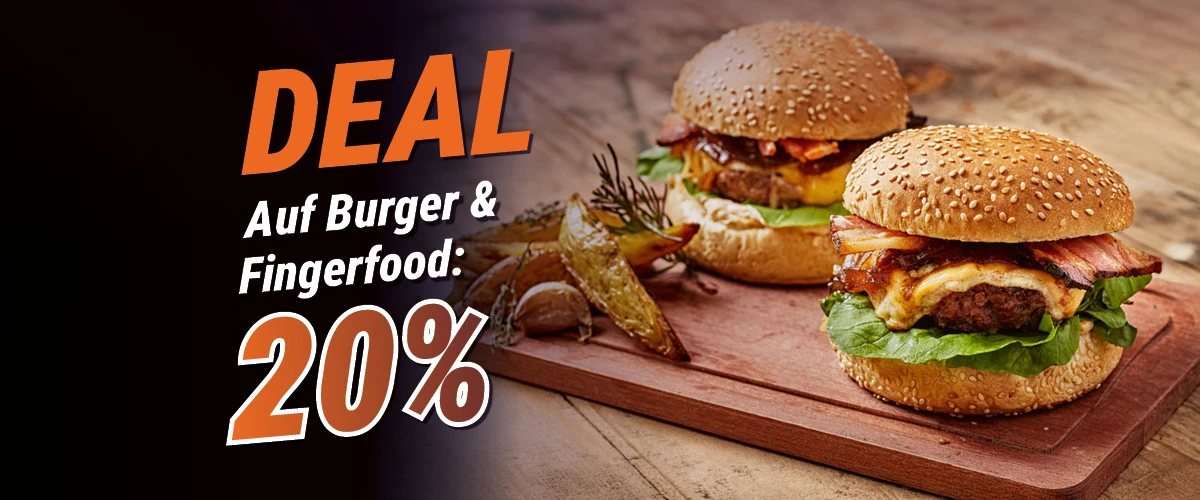 Lieferfuchs-Deal: Burger & Fingerfood